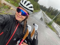 Sade + lämmin keli = oikein hyvä.